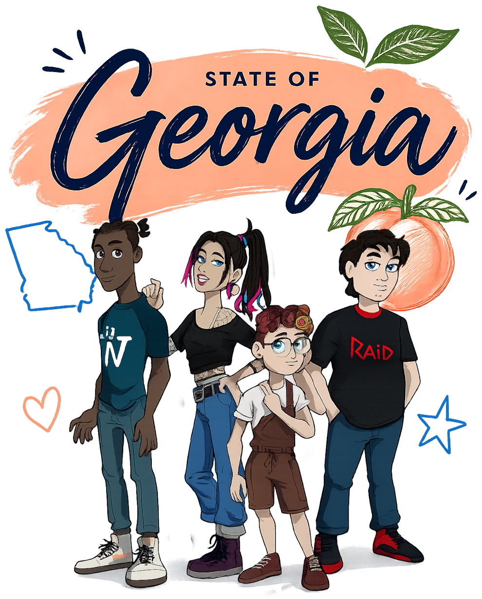 Georgia CATCH-IT characters
